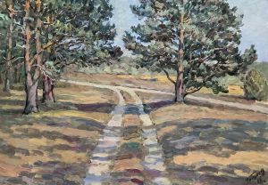 Painting, Landscape - Forest Road