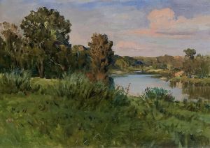 Painting, Landscape - Kuzminki Park