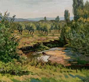 Painting, Landscape - Biyuk-Karasu River