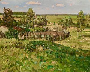 Painting, Landscape - Ershov settlements
