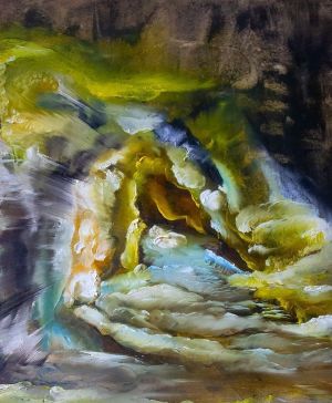 Painting, Abstractionism - The grotto