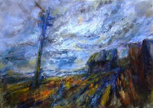 Painting, Landscape - The wind