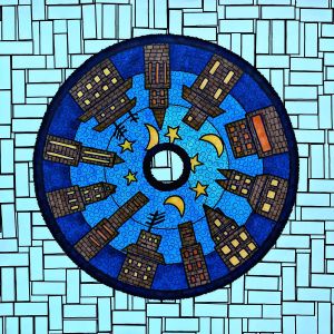 Graphics, Acrylic painting - Good Night