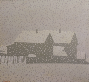 Painting, Landscape - It&#039;s snowing