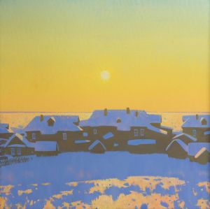 Painting, Landscape - Winter Sun
