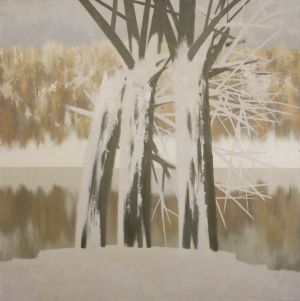 Painting, Landscape - Wet snow