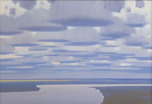 Painting, Landscape - Clouds over Sviyaga
