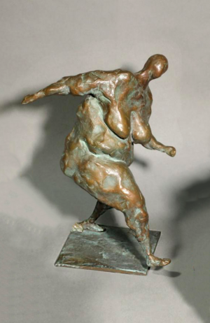 Sculpture, Abstractionism - Running woman