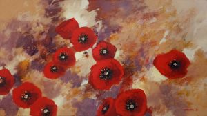 Painting, Still life - Poppies