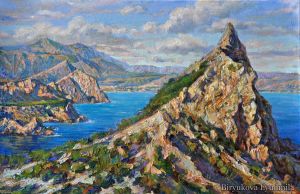 Painting, Seascape - Cape Kapchik. New World