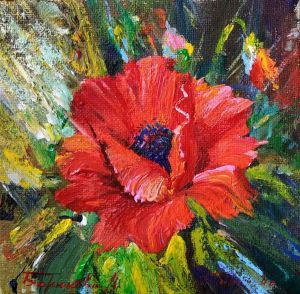 Painting, Still life - Poppy