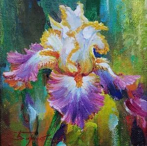 Painting, Still life - Iris