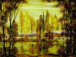 Painting, Landscape - «On Kazanka»