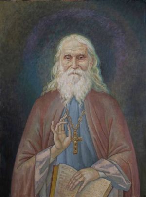 Painting, Religious genre - Mitrophoric Archpriest Nikolai Guryanov