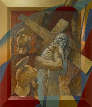 Painting, Historical genre - CARRYING THE CROSS