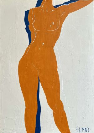 Painting, Nude (nudity) - Orange Girl