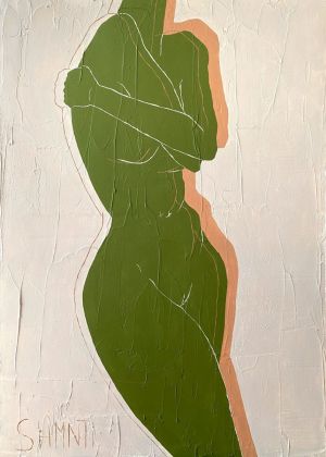 Painting, Nude (nudity) - Green Girl