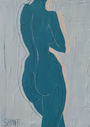 Painting, Nude (nudity) - Blue Girl