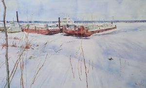 Painting, Landscape - FERRIES ON VACATION