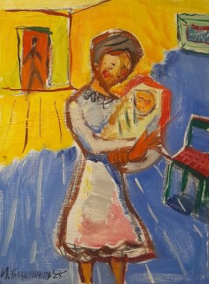 Painting, Plot-themed genre - Mother and child