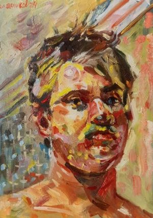 Painting, Expressionism - Self portrait