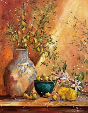 Painting, Still life - Still Life. Olives
