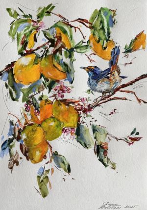 Painting, Animalistics - Lemon Tree
