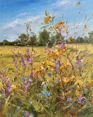 Painting, Landscape - Meadow Grass
