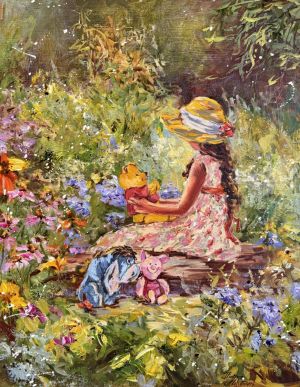 Painting, Portrait - In the Garden