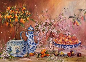 Painting, Still life - Fichi di Sicilia