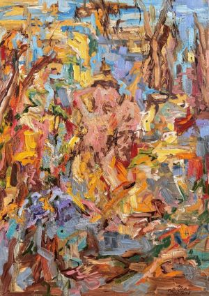 Painting, Landscape - In the Garden