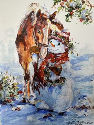 Painting, Animalistics - December