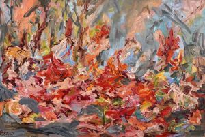 Painting, Abstractionism - Poppies