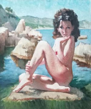 Painting, Nude (nudity) - Summer at Fig Beach