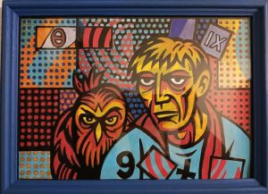 Graphics, Acrylic painting - «9»