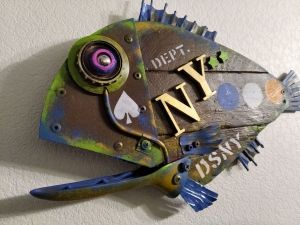 Sculpture, Allegory - Fish DSNY (New York City Department of Sanitation)