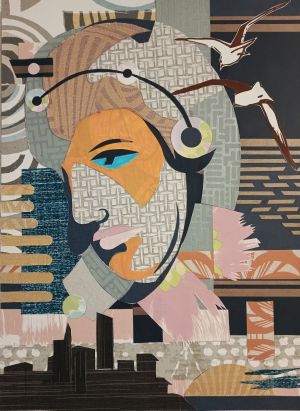 Graphics, Figurative painting - Vacation is over.