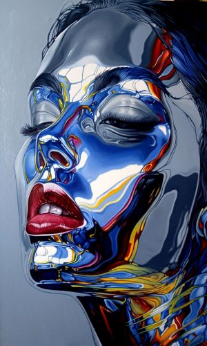 Painting, Portrait - The Terminator&#039;s first love, named Quicksilve