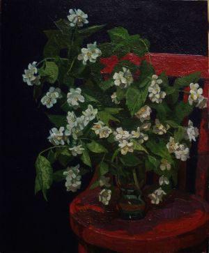 Painting, Still life - Jasmine.