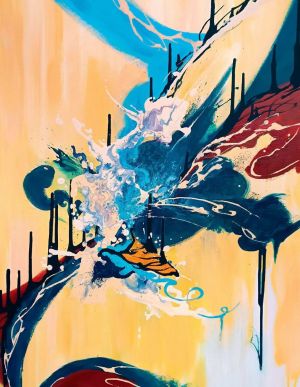 Painting, Interior - Seething energy