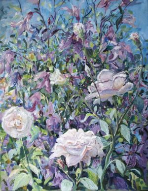 Painting, Landscape - Roses