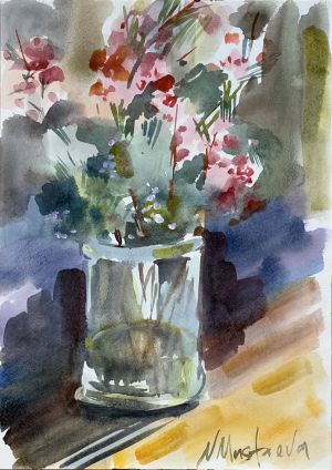 Graphics, Watercolor  - Flower arrangement