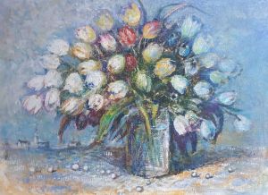Painting, Acrylic - Spring bouquet