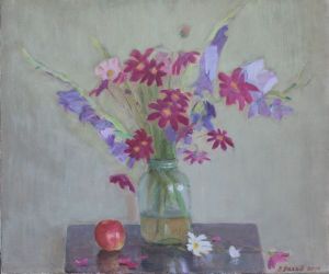 Painting, Still life - June bouquet