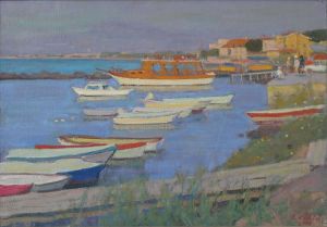 Painting, Seascape - Liman. Turkey