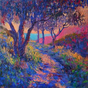 Painting, Landscape - On the Way to the Sea