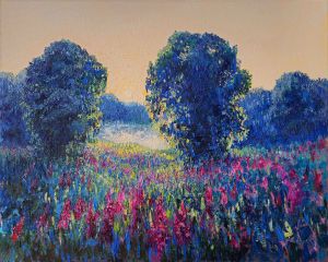 Painting, Landscape - The Departing Day