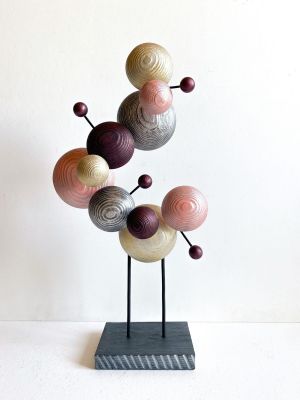 Sculpture, Easel - Garnet Atoms