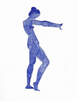 Graphics, Minimalism - The shape is in blue