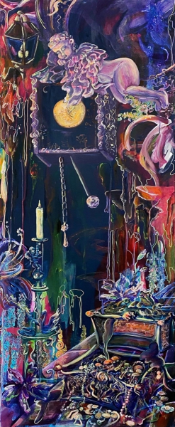 Painting, Acrylic - Calm confidence. Blessing for a happy future.